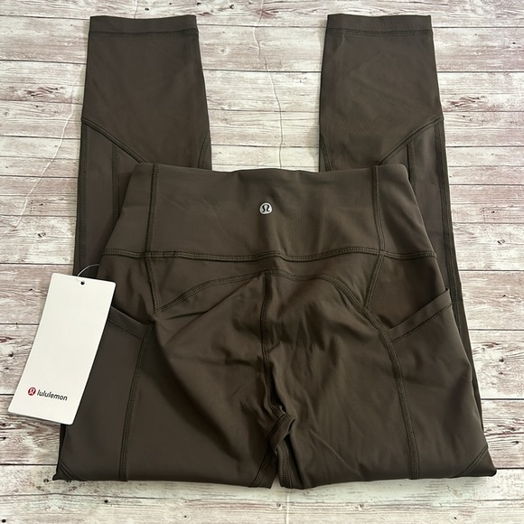 Lululemon All The Right Places Crop II *23" Dark Olive High Rise Leggings - Picture 7 of 10